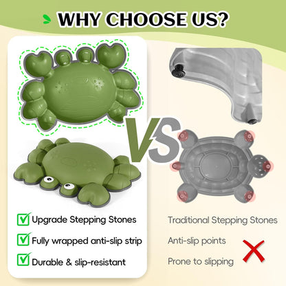 TOPNEW Stepping Stones for Kids, Non-Slip Balance Stepping Stones for Promoting Children's Coordination Skills, Toddler Stepping Stones Obstacle Course for Kids Age 3 4 5 6 7+