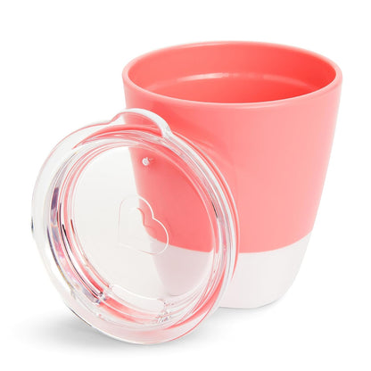 Munchkin® Splash™ Open Toddler Cups with Training Lids, 7 Ounce, Multicolored, 4 Pack | Open, with Training Lids