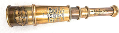 Vintage Spyglass Telescope 16" Inspirational Gifts for Boys - Be Strong & Courageous Engraved Uplifting Pirate Spyglass Gift