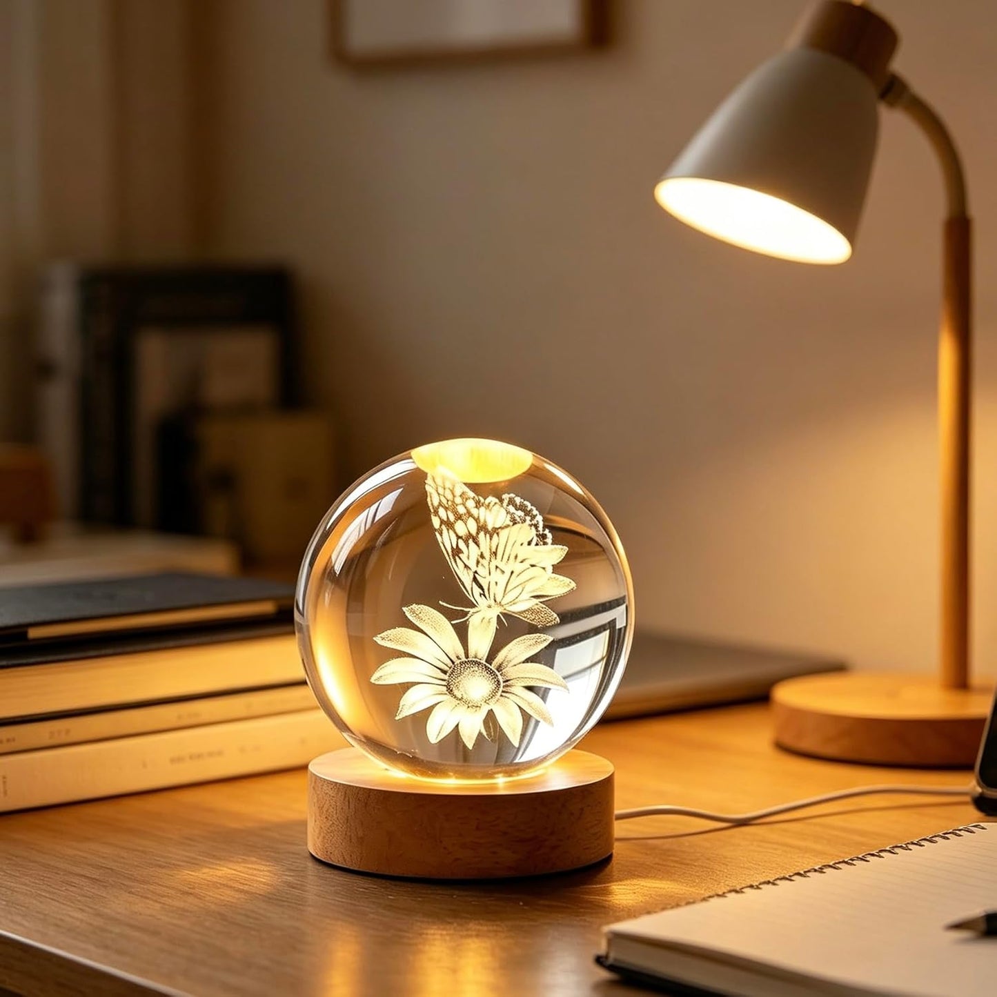 3D Solar System Crystal Ball, 2.4in Universe Gifts Decorative Quartz Glass Ball, Space Laser Engraved Model Astronomy Decor, Physics Display Sculpture Home Decor Crafts for Friends Mom Women Boys
