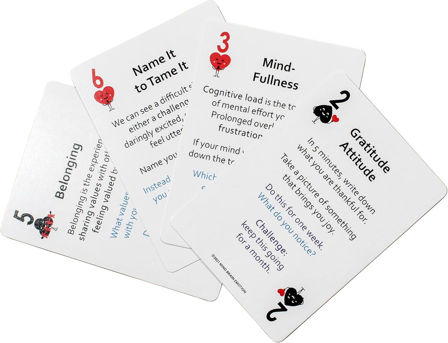 Mind Brain Emotion 52 Essential Conversations for Home, Therapy, Speech, School Classroom - Conversation Cards for Kids, Family, Teacher & Counselor to Build Growth Mindset & Communication Skills