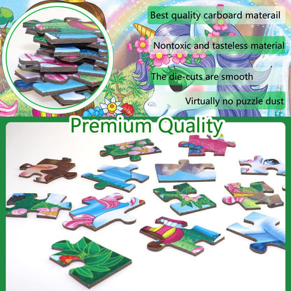 Puzzles for Kids Ages 4-8 Year Old,100 Piece Dinosaur Jigsaw Puzzle for Toddler Children Learning Educational Puzzles Toys for Boys and Girls - Every Piece is Unique
