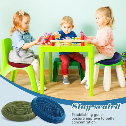 Libima 4 Pcs Wiggle Seat Inflated Wobble Cushion for Sensory Kid 13 Inches Balance Disc Flexible Seating for Classroom Sensory Pad for Chair Wiggle Cushion
