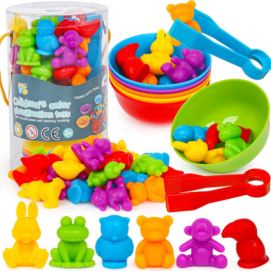 Counting Transportation Color Sorting Toys for Toddlers,Montessori STEM Sensory Preschool Toddler Educational Activities Learning Fine Motor Sorting Matching Games for Kids Boys Girls Ages 3+