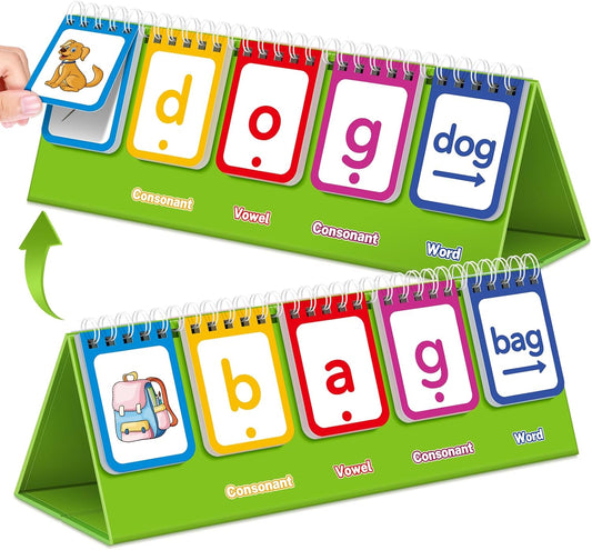 CVC Word Games,Phonics Flash Cards for Preschool Kindergarten Learning Activity,Spelling Reading Manipulative Educational Toy Speech Therapy Homeschool Classroom School Teacher Supplies