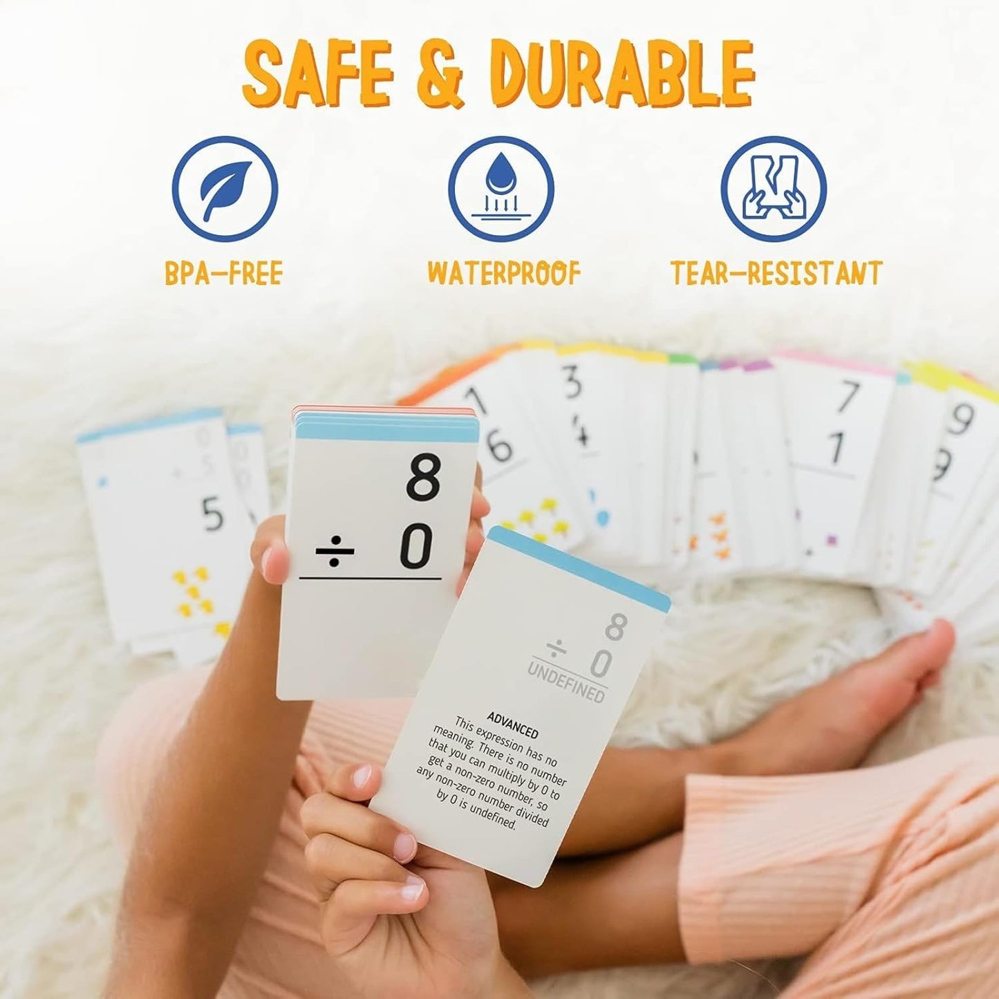 merka Math Flash Cards, 169 Flashcards in Total, Multiplication Learning Mathematics, Create Game for Kids, Classroom and Homeschool Toys, 1st to 4th Graders, Ages 4-14