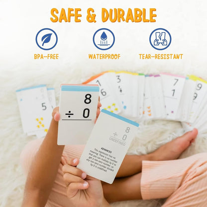 merka Math Flash Cards, 169 Flashcards in Total, Multiplication Learning Mathematics, Create Game for Kids, Classroom and Homeschool Toys, 1st to 4th Graders, Ages 4-14