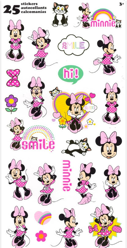 Minnie Mouse Floor Puzzle Set - Bundle with 25 Pc Minnie Foam Floor Puzzle for Kids with Minnie Stickers, Tattoos, More | Minnie Mouse Jigsaw Puzzles for Girls