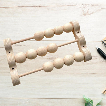 Educational Wooden Busy Board Set for Kids and Growth, Triple Row Abacus