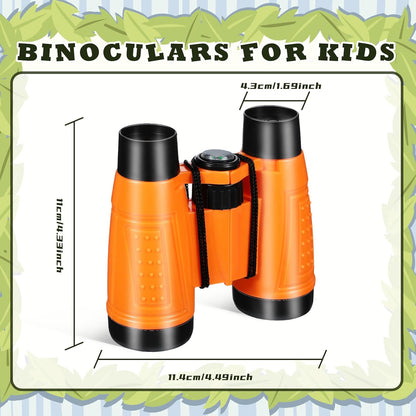 Libima 24 Pcs Binoculars Bulk Educational Compact Binoculars with Neck String Telescope for Learning Bird Watching Camping Hiking Travel Safaris Birthday Gifts(Green)