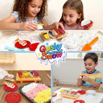 GushySnow® Latex Material Sensory bin Filler Play Sand Toy Creative Paly Realistic Food Toy for Kid,Japanese Realistic Pretend Play Sushi Set for Kid Children boy Girl 6+(Sushi Set)
