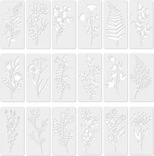 6 Pack Large Welcome Stencils for Painting on Wood, Reusable Vertical Letter Stencils for Porch Signs, DIY Home Decor Templates for Front Door Mat, Chalkboard, Floor & Wall Art