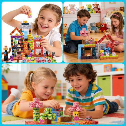 Magnetic Building Blocks for Kids Magnet Build Cubes Toys Magnets STEM Montessori 150 PCS 0.8in Sensory Construction Game for Toddler Ages 3 4 5 6 7 8 9 10 Boys Girls Christmas Birthday Gifts