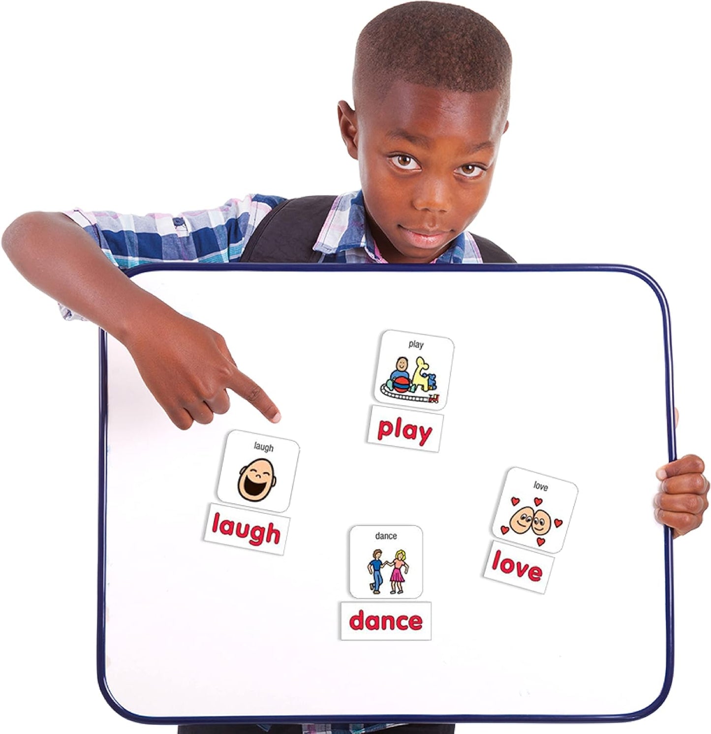 BARKER CREEK Learning Magnets, for Children, Picture Communication Symbol Magnets - High-Frequency Verbs & Companion Word Magnets (3000)