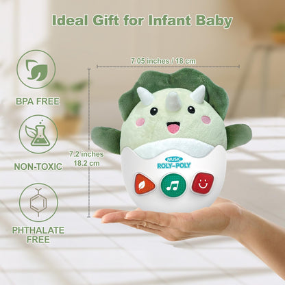 LTKFFFdp Baby Toys for Toddlers 1-3, Animal Plush Musical Toy, Nesting Cups Shape Sorter for Infant 6 to 12-18 Months, Learning Toy with Rattle, Birthday Gifts for Kids 9-12 Month Girl Boy