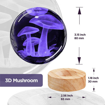 3D Solar System Crystal Ball Night Light with 16 Color LED Wooden Base, Upgraded 3.15 Inch Galaxy Planets Glass Ball Lamps with Remote for Birthday Christmas, Astronomy Space Gifts for Boys Girls