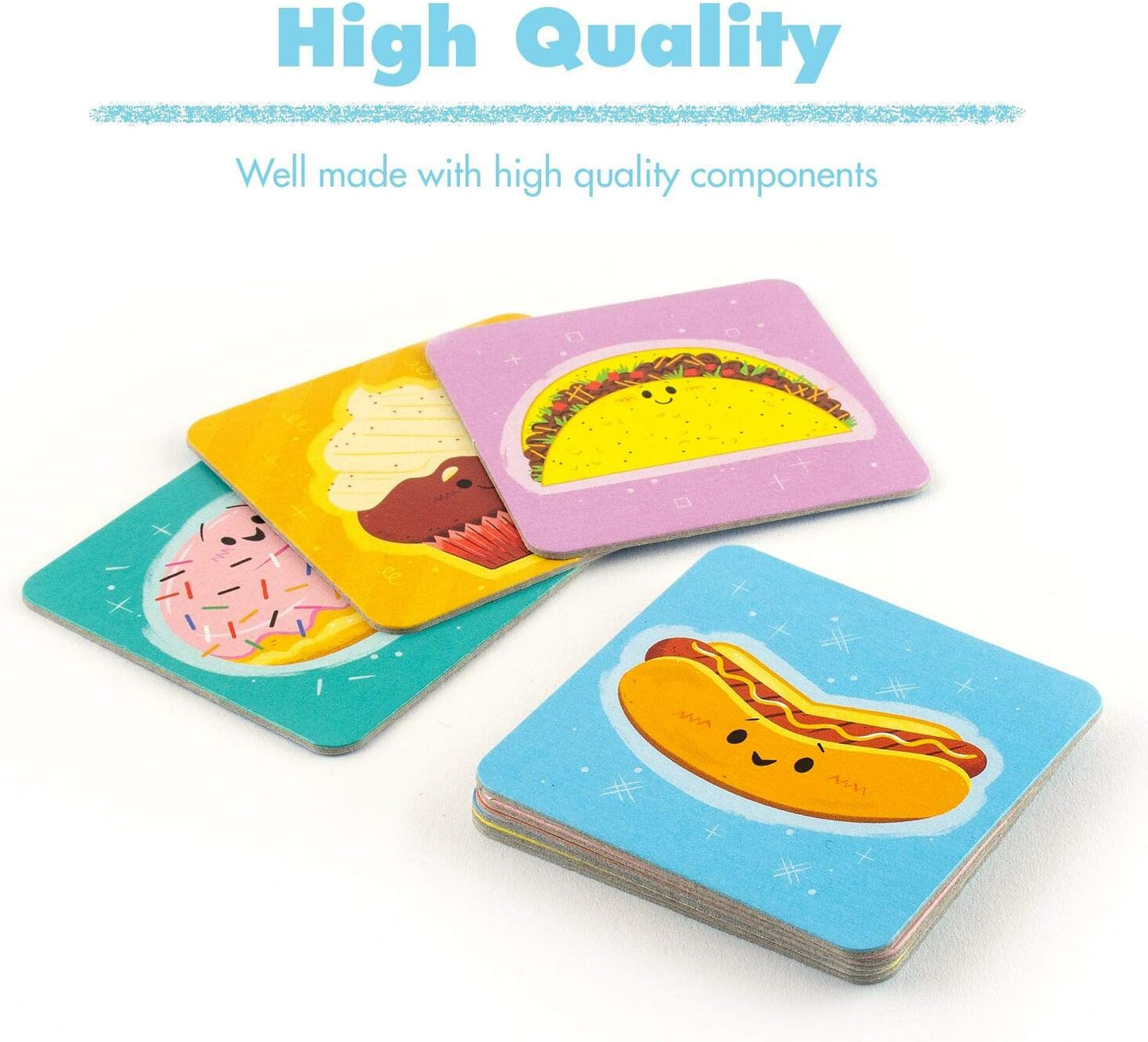 Ravensburger Foodie Favorites Memory Game - Quick & Engaging Matching Game | Enhances Focus & Memory Skills | Fun Food Illustrations | Ideal for Kids and Family Fun