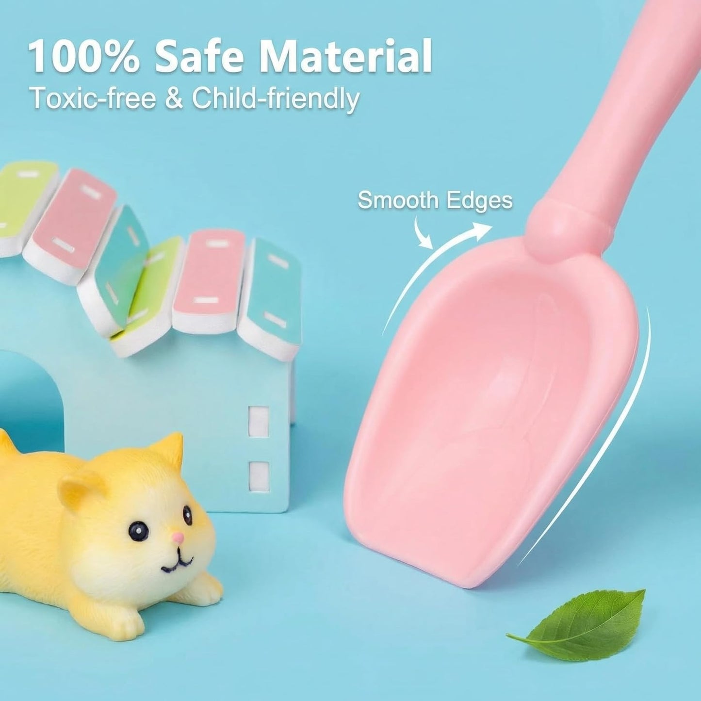 Carolart Pet Sensory bin,Dog and Cat Sandbox for Kids,Kids Play Sand Kit,Pet Play Set with Sensory Sand,Pet Care Play Set,Role Pretend Play Beach Toy Birthday Gift for Girls Boys 3 4 5 6 Years Old