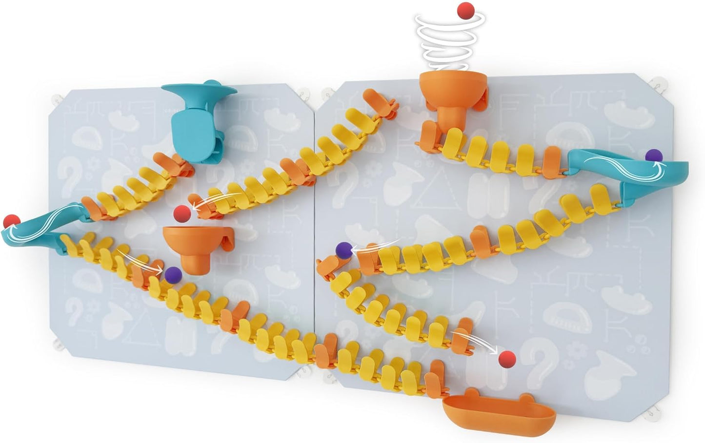 Oribel VertiPlay Magnetic Marble Run | Builder Set STEM Toy | Creative Free Play Construction Kit for Kids | Works on Fridges, Lockers & Metal Surfaces (Ages 5+) Builder Set (75)