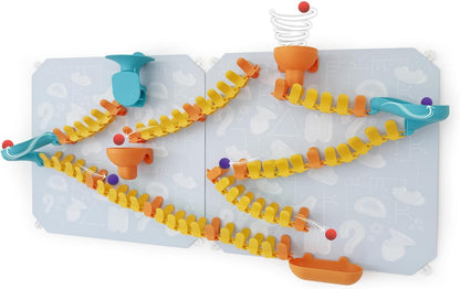 Oribel VertiPlay Magnetic Marble Run | Builder Set STEM Toy | Creative Free Play Construction Kit for Kids | Works on Fridges, Lockers & Metal Surfaces (Ages 5+) Builder Set (75)