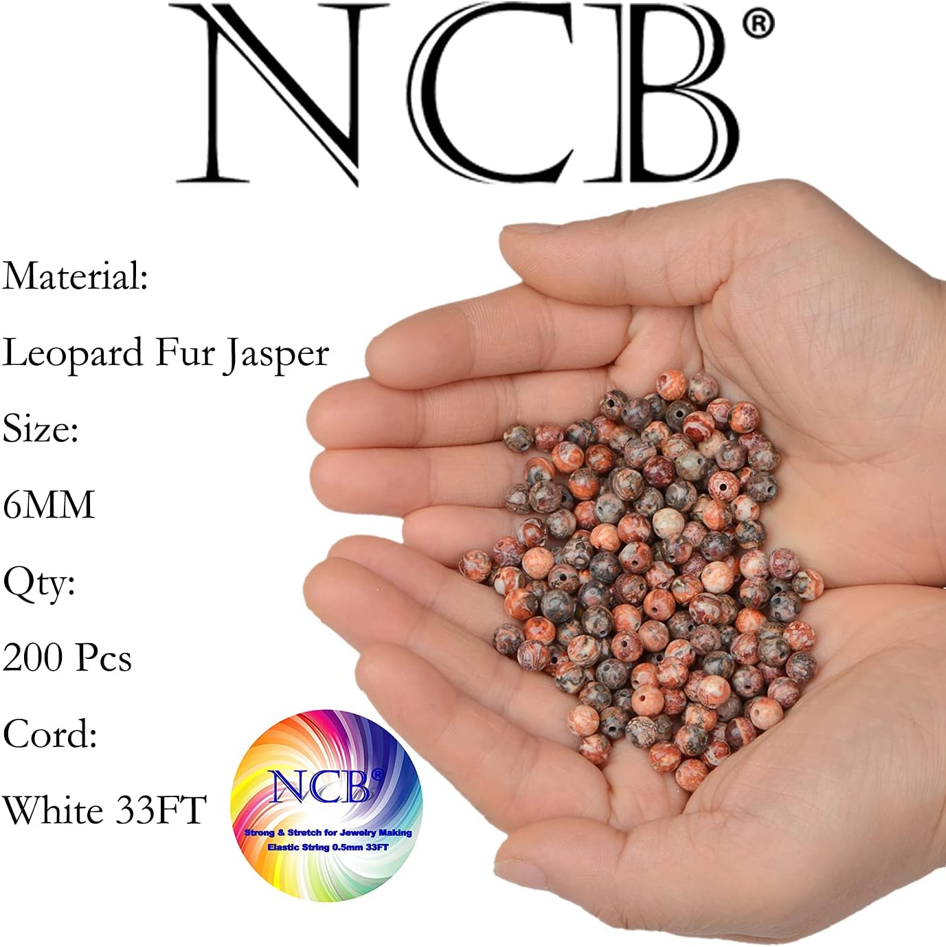 NCB 100pcs Original Natural Stone Beads Gemstone Round Loose Beads 6mm 8mm 10mm (Blue Aventurine, 6mm 100Beads) - Colors A