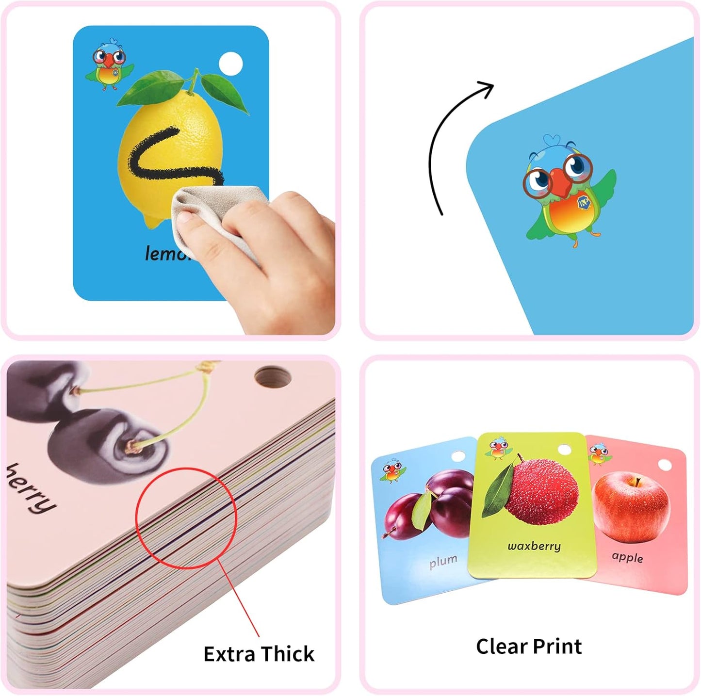 Toddler Number Flash Cards,No.123 Sight Words with Pictures Preschool Kids Flash Cards 28 Pcs with Ring(Number)