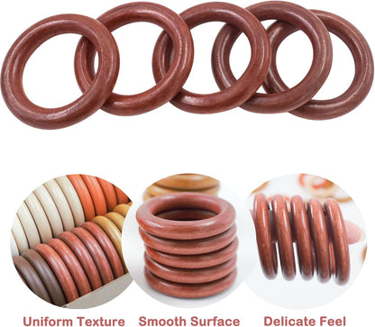 30pcs Wooden Rings 50mm Unfinished Wood Rings Round Wood Circles for DIY Craft Pendant Connectors Dream Catcher Tapestry Wristband Wall Hanging Bedroom Plant Hangers Home Decor Handmade Toy