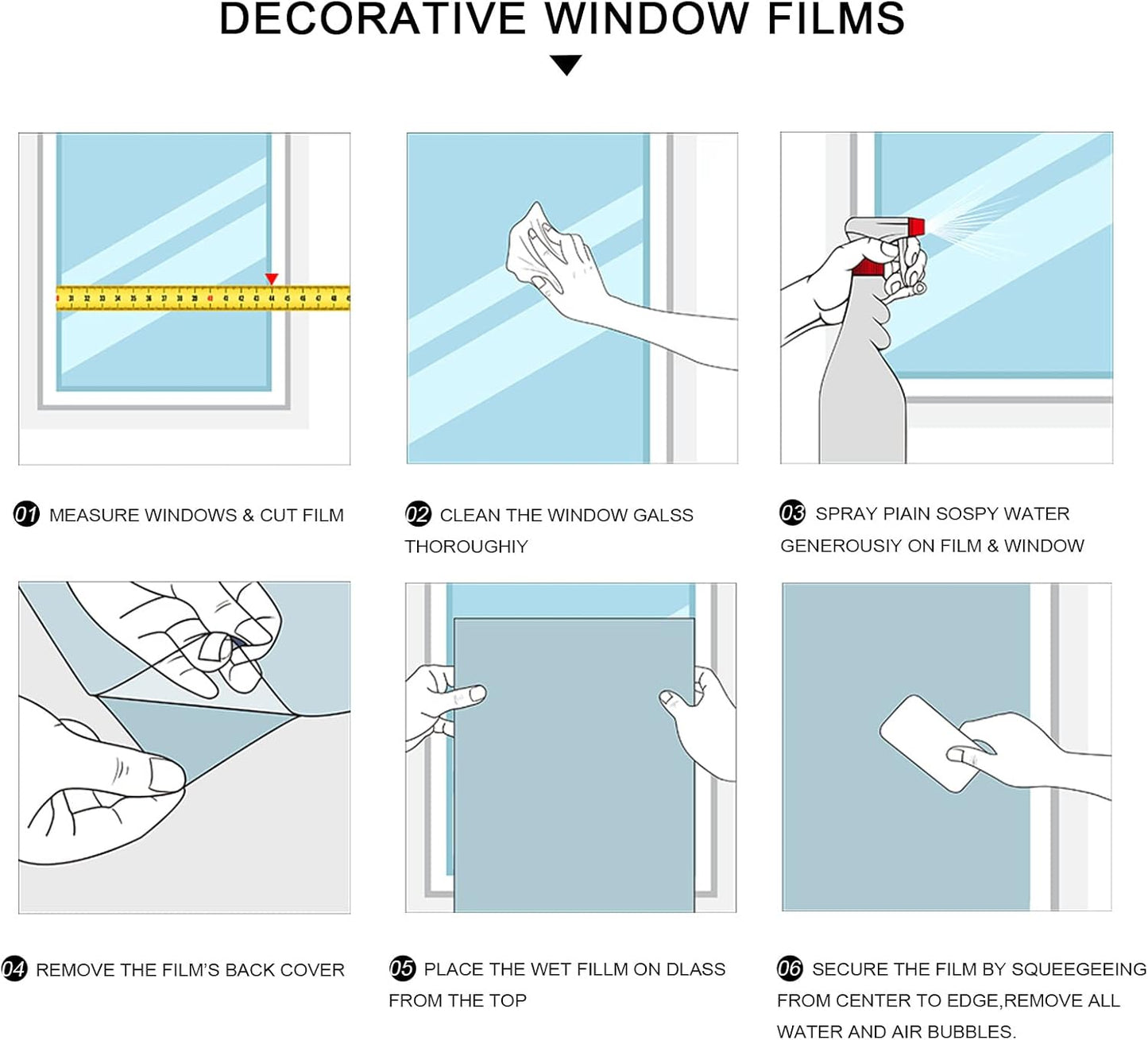 Leaf Pattern Window Tint with Installation Tools, Blackout Window Cover, Sun Blocking Window Tint for Home (Full Blackout Opaque, 17.7'' x 78.7'')