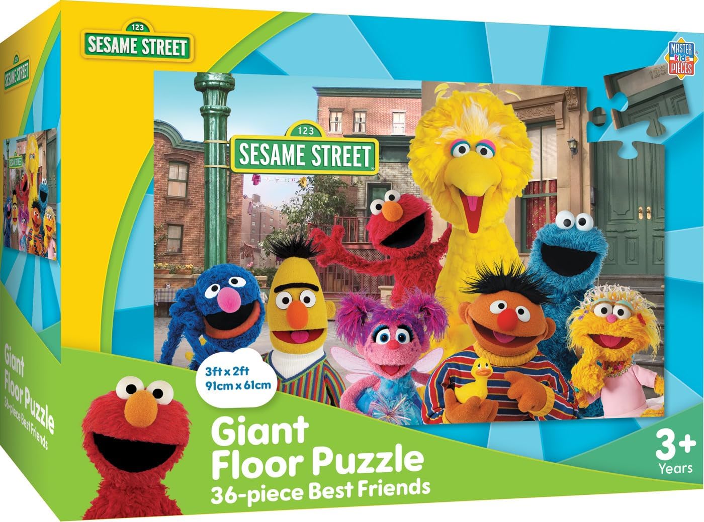 MasterPieces Floor Puzzle - Jumbo Size 80 Piece Jigsaw Puzzle for Kids - USA Map Shaped Puzzle - 3ftx2ft