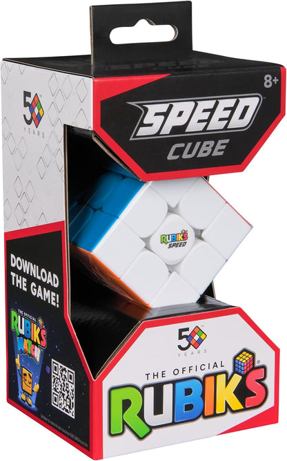 Rubik’s Cube, 3x3 Magnetic Speed Cube for Super Fast Solves, Twisting Fidget Toy, Challenging Brain Teaser & Sensory Puzzle for Adults, Teens, & Kids, for Ages 8 & Up