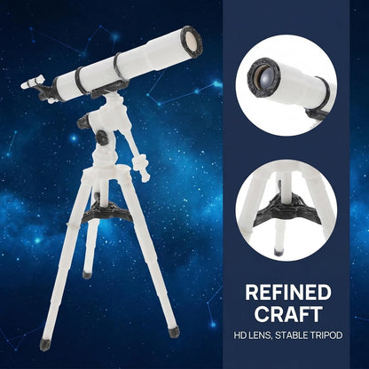 Totority Dollhouse Miniature Telescope 1:12 Scale, Realistic Plastic Telescope Model for Kids, Desktop Decor, Dollhouse Accessories, Beige, 2.28 X 1.61 X 1.02 Inches
