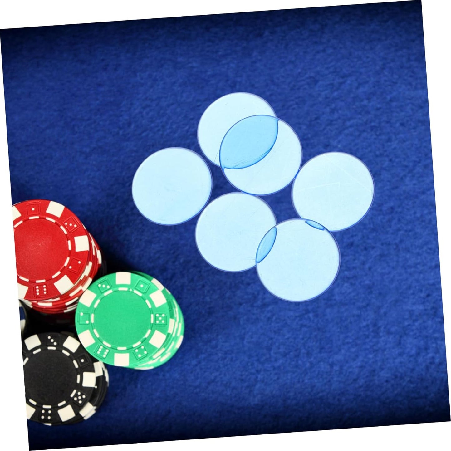 Kisangel 100pcs Bingo Chips for Math Counting Game Markers Plastic for Educational Activities and Game Night Fun