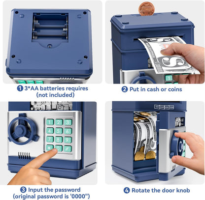 Kids Piggy Bank for Girls - Toys for 5 6 7 8 9 10 Year Old Girl Birthday Gifts - Electronic Piggy Bank ATM Machine Money Safe for Kids Toys Age 6-8-10