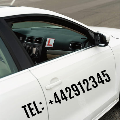 480 Pcs Waterproof 3" Vinyl Alphabet & Number Stickers - Self-Adhesive for Mailboxes, Windows, Doors, Signs, Vehicles & More, Black