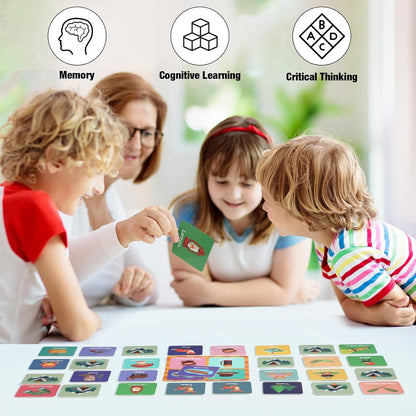 Fuutreo 82 Pcs Christian Memory Matching Games Religious Bible Matching Cards Memory Game Concentration Cards for Winter Holiday Educational Gifts Family Supplies