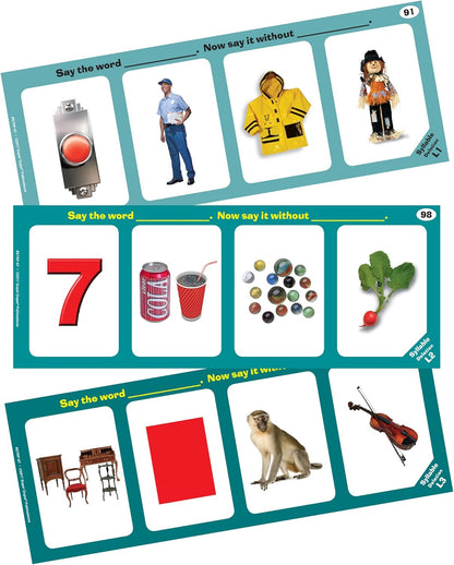 Super Duper Publications | Phonological Awareness Skill Strips® Photo Flash Cards | Educational Learning Resource for Children | Skills to Learn to Read | Activities for Auditory Processing Disorders