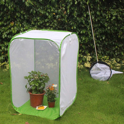 Foldable Butterfly Habitat, Butterfly Cage for Caterpillars, Create Farm, Enclosure for Breeding Soldier Fly, Dragonfly, or Housefly for Chicken and Reptile Feed (30 * 30 * 30cm)