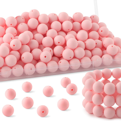 65Pcs 19mm Silicone Beads for Keychain Making Bracelet Necklace, Bulk Round Silicone Beads for Pens（Christmas Green） - Colors A