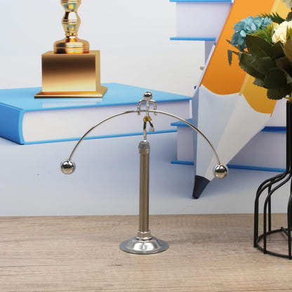 Sunnytech Steel Balance Physics Toy Weightlifter Kinetic Art Balance Toy Balancing Decompressive Science Home Office Toy for Desk Decor WJ020