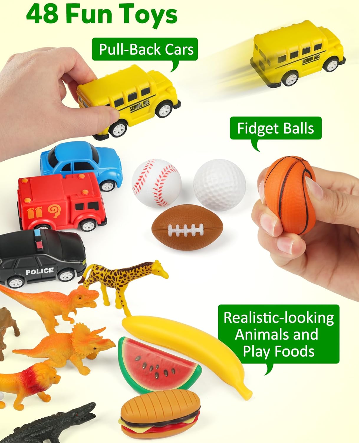 Coogam Sorting Toys for Toddles, Animals Figures Dinosaurs Birds Insects Cognition Matching Game Playset, Fine Motor Learning Activities Educational Toy Gift for 3 4 5 Year Old Kid