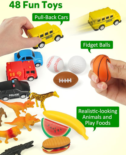 Coogam Sorting Toys for Toddles, Animals Figures Dinosaurs Birds Insects Cognition Matching Game Playset, Fine Motor Learning Activities Educational Toy Gift for 3 4 5 Year Old Kid