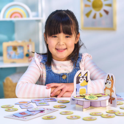 Bluey Shopping List Game, Join Bluey, Bingo, Bandit & Chilli On A Fun Supermarket Adventure, Race to Fill Your Trolley in This Fun Memory and Matching Game, for Ages 3+, 2-4 Players