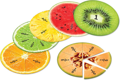 Learning Resources Magnetic Fruit Fractions - Math Manipulatives, Addition and Subtraction, Math Games, Fractions for Kids, Montessori Games, Classroom Must Haves, Teacher Supplies