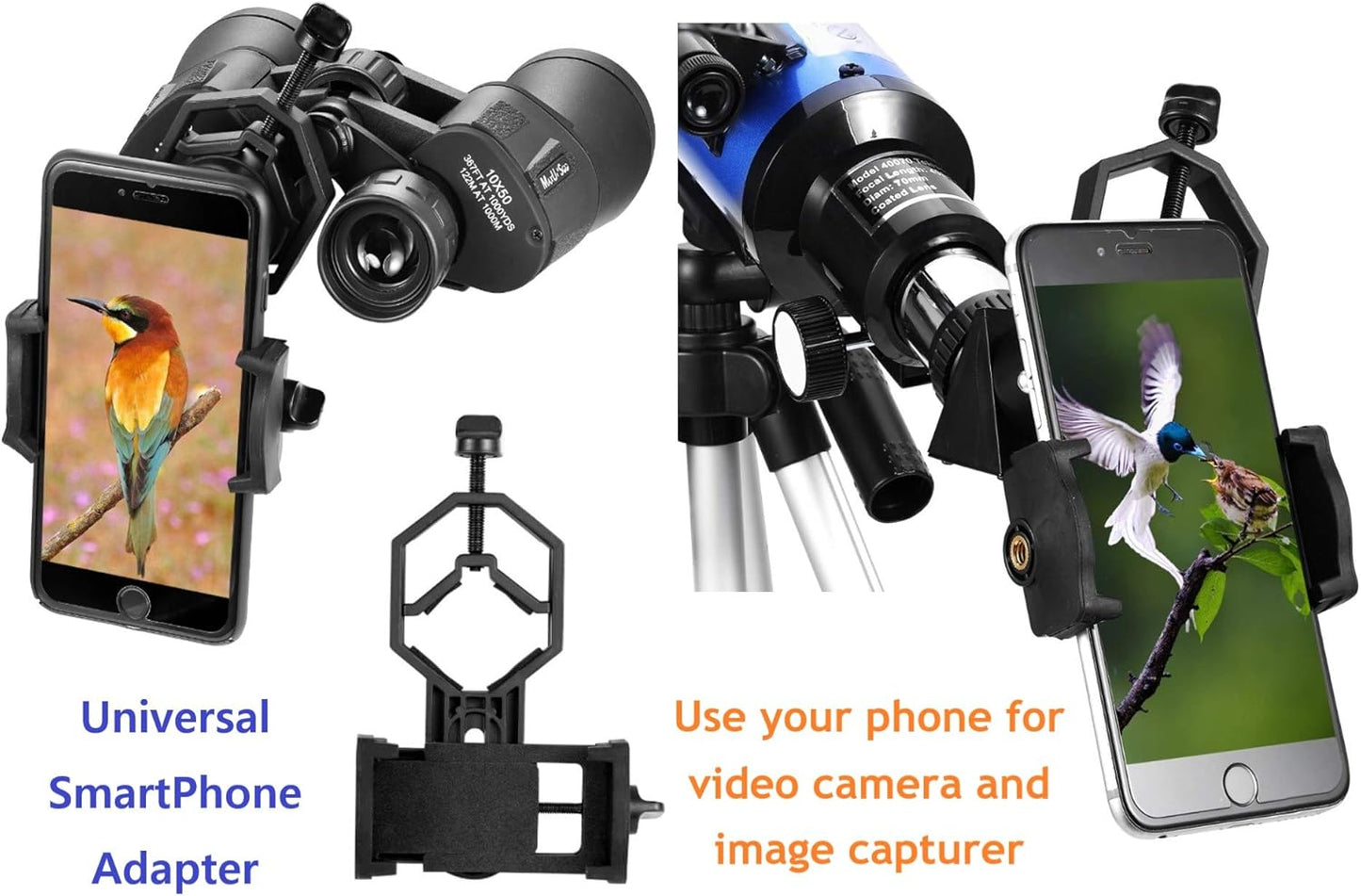 Lunar Telescope for Kids and Astronomy Beginners, Refractor Telescope with Finder Scope and 3 Eyepieces, Travel Telescope with Compact HD Binoculars for Moon Viewing Bird Watching Sightseeing