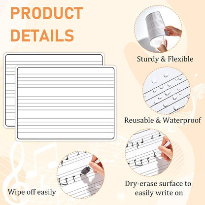 24Pcs Place Value Chart Dry Erase Flash Cards Double Sided Addition Subtraction Cardboard Math Whiteboard Math Manipulatives Teacher Portable Tool 12" x 9"