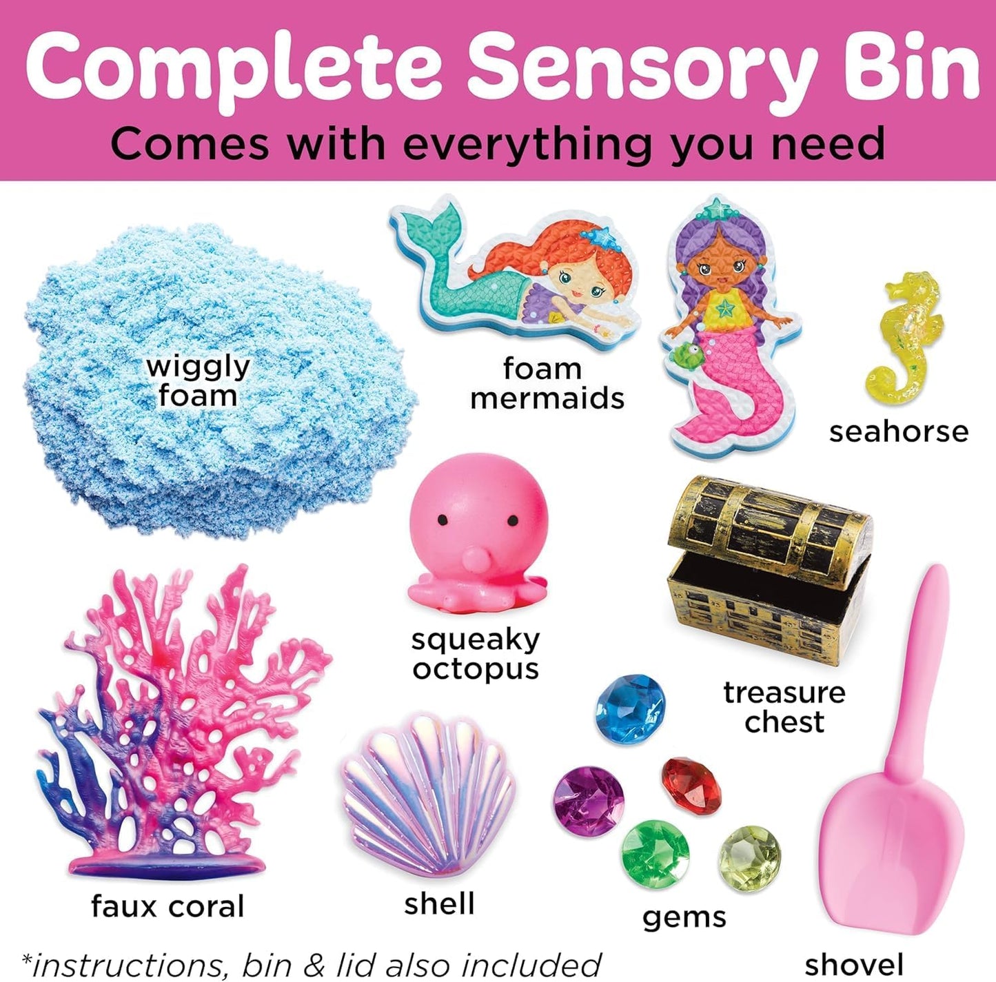 Creativity for Kids Sensory Bin: Dinosaur Dig - Toddler Sensory Toys, Sensory Bin Filler and Toddler Activities for Boys and Girls, Dinosaur Toys for Kids Ages 3-5+