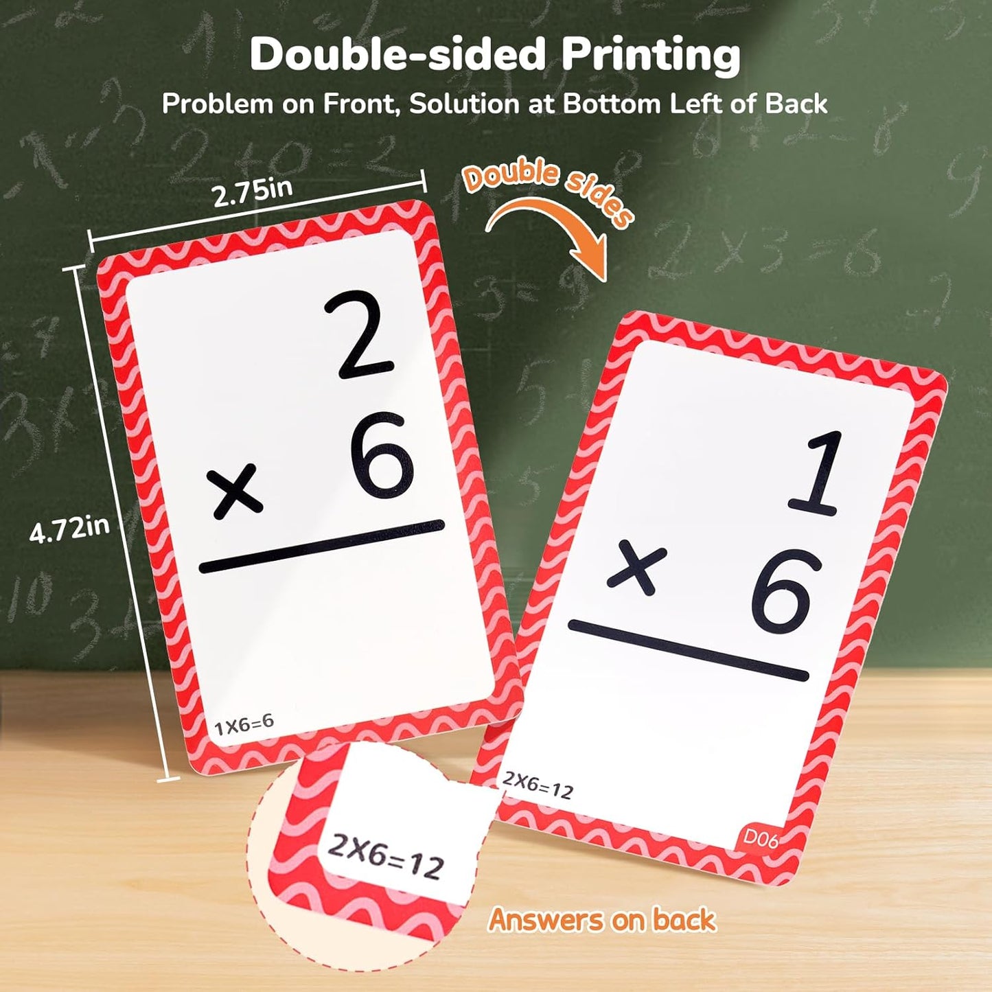 JoyCat 162 Multiplication Flash Cards - All Facts 1-12 Times Tables with Visual Aids Mastered & Review Sorting for Kids 3rd 4th 5th Grade or Homeschool Supplies