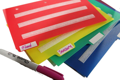 Smile4autism Large 2.5x10 ¼” Tools Perfect to Keep Your Loose Visual Picture Cards Organized. Autism, ABA, ADHD, Language & Apraxia Aspergers