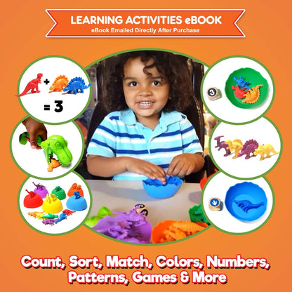 Deluxe Counting & Sorting Bears Game Set - Montessori Fine Motor Learning Jumbo Toys with Stacking Cups, 60 Preschool Math Manipulatives, 2 Toddler Games Dice, Toy Storage & Activities eBook