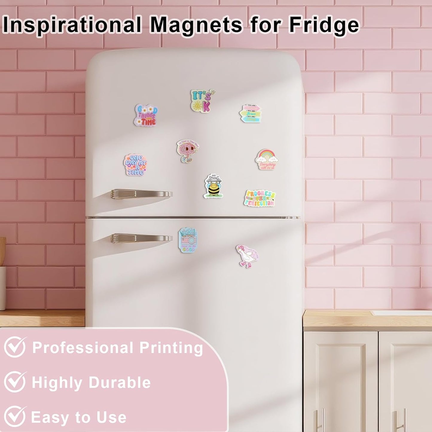 Weewooday 10 Pcs 2026 Inspirational Refrigerator Fridge Magnets Motivational Magnets Bulk Graduation Gift Funny Glass Quote Magnetic Decor for Cabinet Kitchen Whiteboard Locker Office Accessories